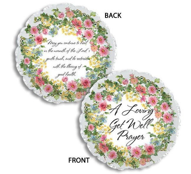 A Loving Get Well Prayer Flowers Balloon